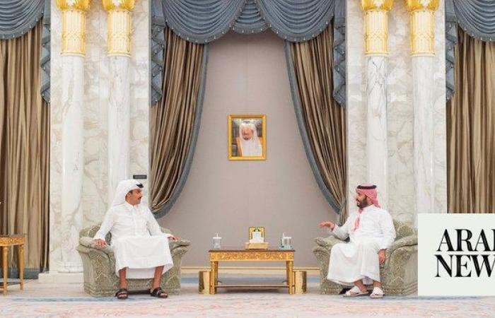 Saudi crown prince holds talks with Qatar’s emir, African leaders in Riyadh