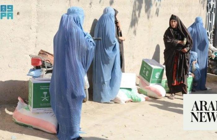 Saudi aid agency distributes food to Afghan quake victims
