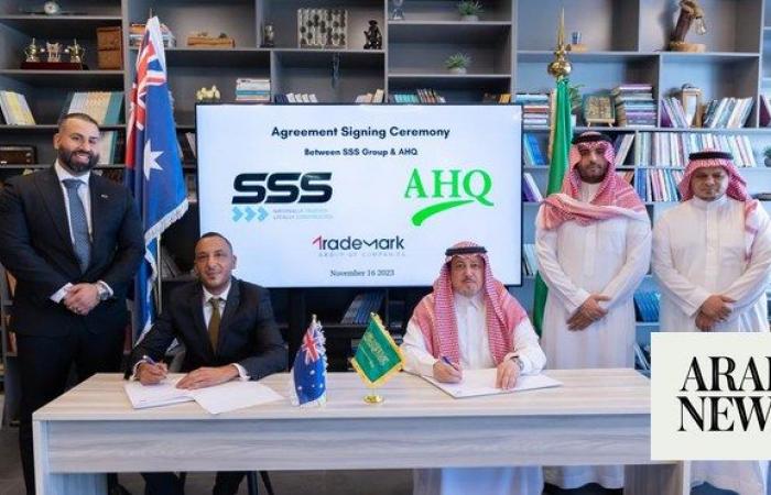 Deal worth $27m to give new impetus to Saudi-Australian business ties