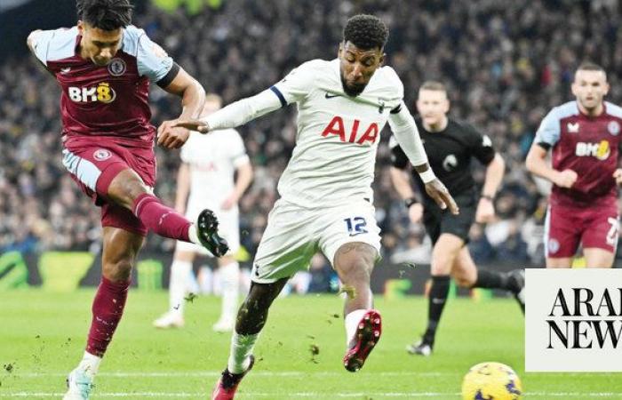 Watkins fires Villa into 4th as Spurs pay tribute to Venables
