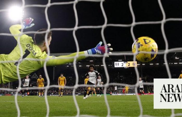 Willian converts two penalties including stoppage-time winner as Fulham win amid VAR controversy