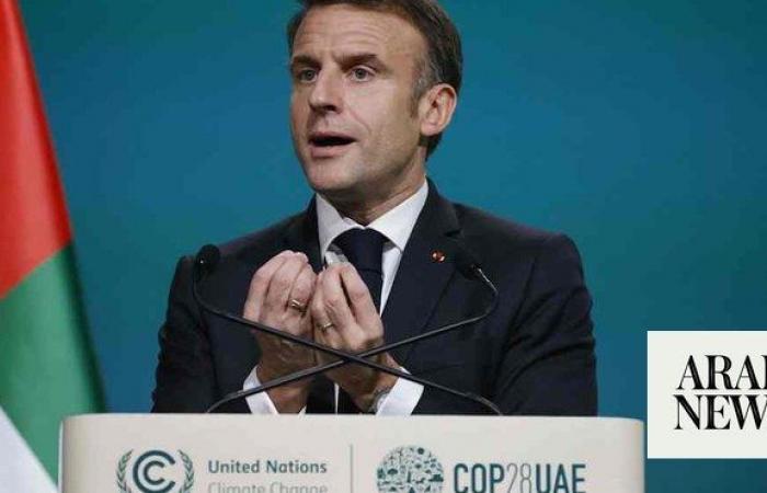 Emmanuel Macron joins global leaders in unveiling ambitious climate strategies at COP28 