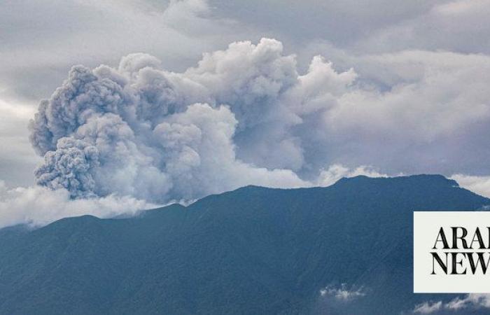 Indonesia’s Marapi volcano erupts and blankets nearby villages with ash