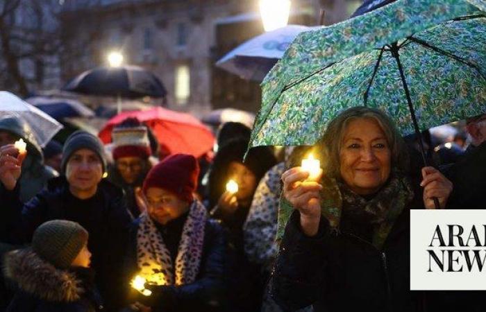 Religious leaders, victims’ relatives hold UK vigil over Israel-Hamas war