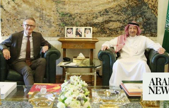 Minister receives German ambassador to Saudi Arabia
