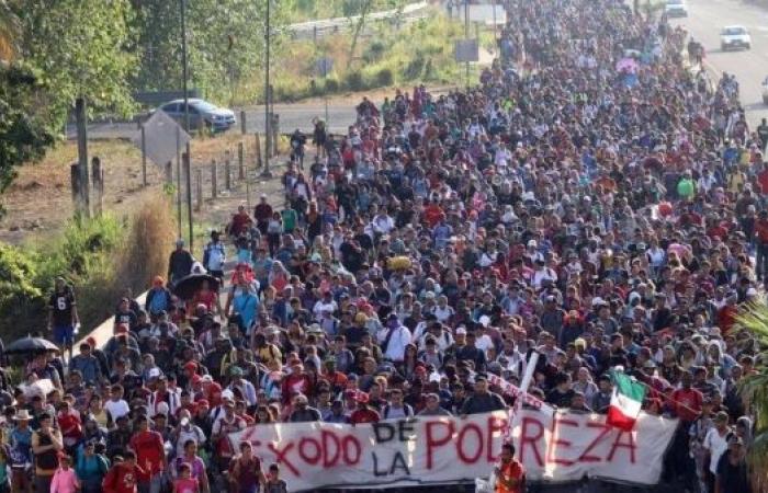 Thousands join huge migrant caravan in Mexico ahead of Blinken visit
