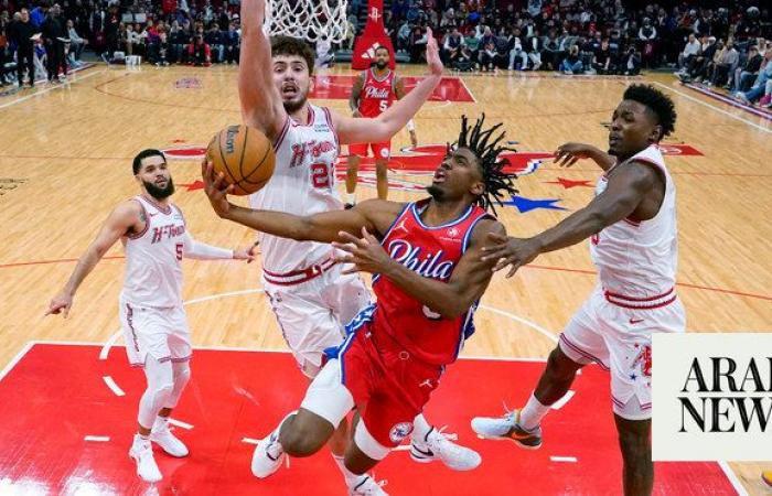 Tyrese Maxey scores 42 points, 76ers outlast Rockets 131-127 without injured Joel Embiid