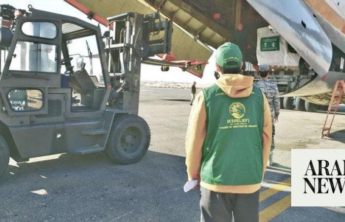 Latest Saudi aid for Palestinians arrives in Egypt