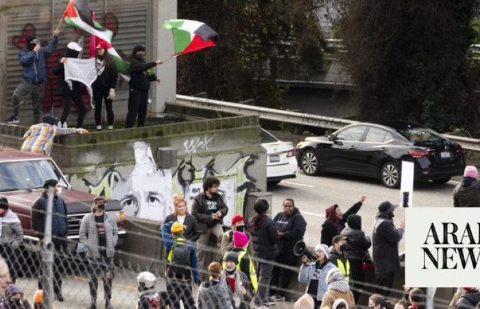 Protesters calling for cease-fire in Israel-Hamas war block traffic in Seattle