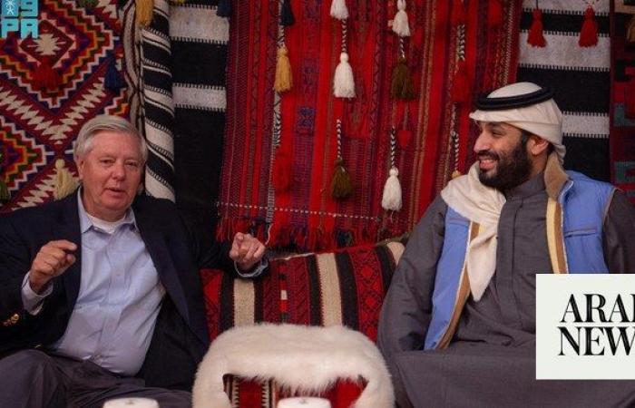 Saudi crown prince meets with US Senator Lindsey Graham in AlUla