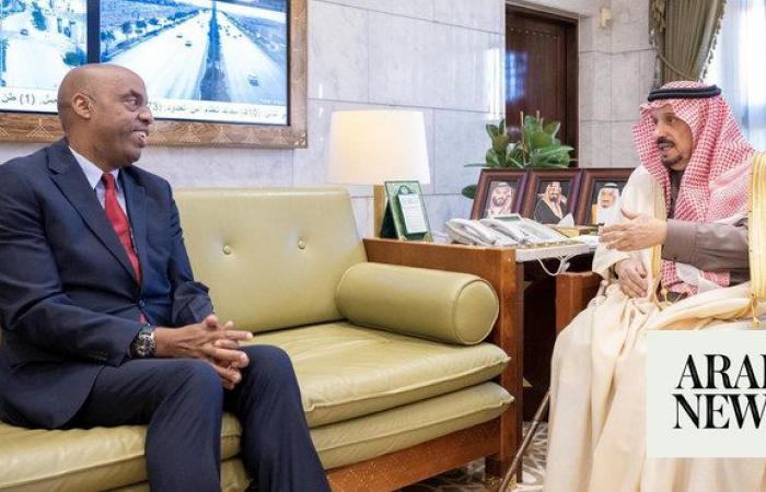 Governor receives ambassador of Rwanda in Riyadh