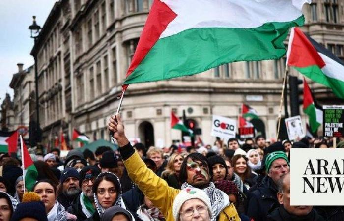Thousands march in London for Gaza ‘day of action’