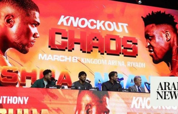 Joshua to face Ngannou in Riyadh on March 8