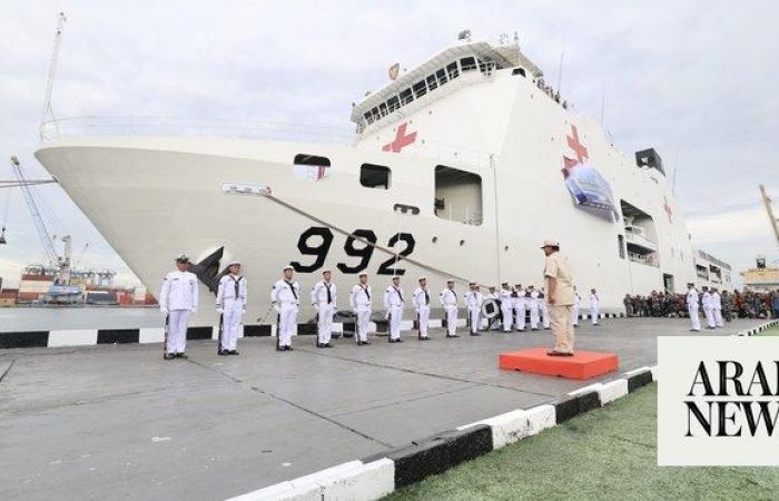 Indonesia dispatches naval hospital ship with humanitarian aid for Gaza 