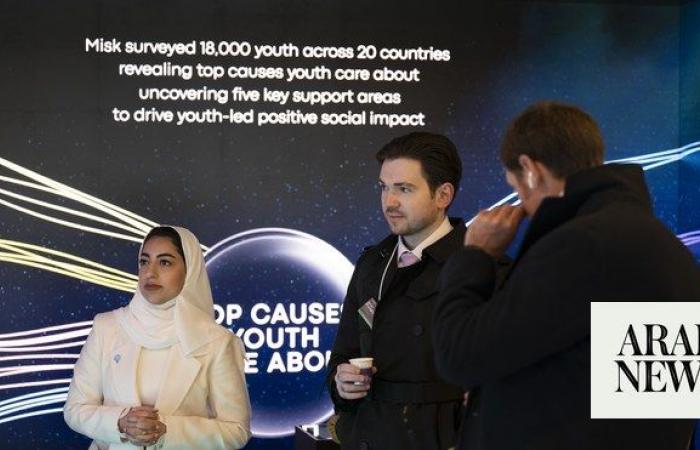 Misk Foundation hosts Youth Majlis along buzzing Davos promenade