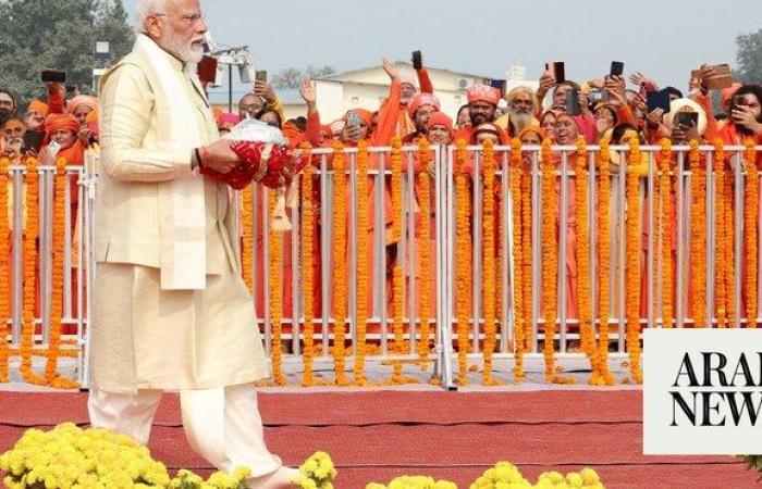 India’s PM opens temple on site of razed historic mosque in Ayodhya