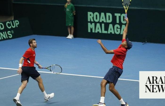 Rajeev Ram and Austin Krajicek win in doubles to lead the US past Ukraine in the Davis Cup