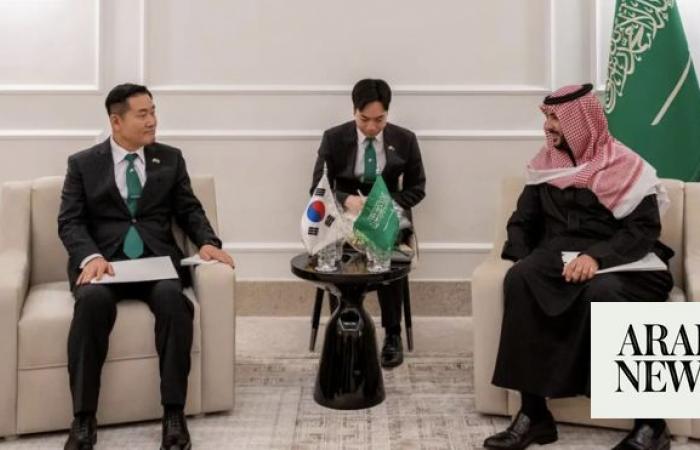 Saudi defense minister meets South Korean counterpart in Riyadh