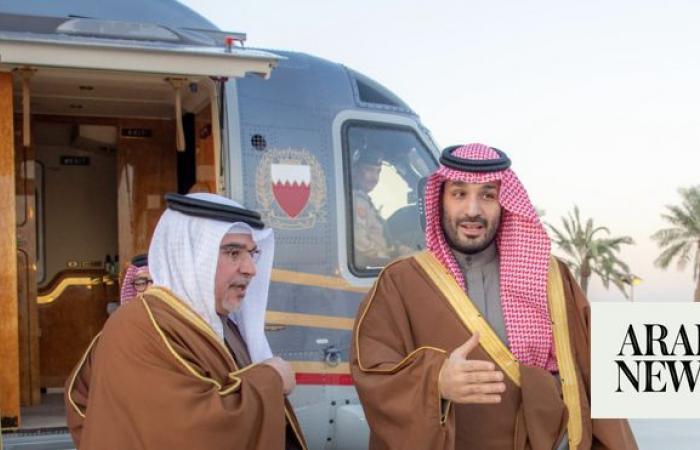 Bahraini crown prince arrives in Riyadh