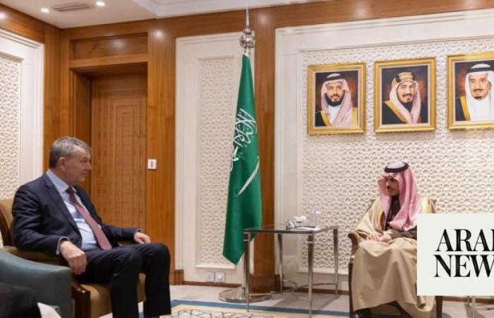 Saudi FM, KSrelief chief discuss Gaza with head of UNRWA in Riyadh