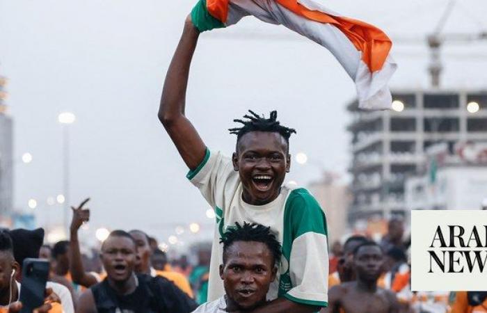 Champions of Africa Ivory Coast parade through Abidjan,