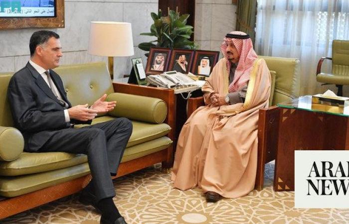 Riyadh governor receives EU ambassador to Saudi Arabia