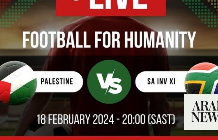 South Africa host Palestine in charity match ‘Football for Humanity’