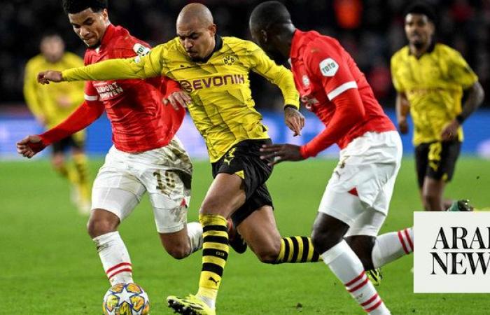 PSV rue chances as old boy Malen earns Champions League draw for Dortmund