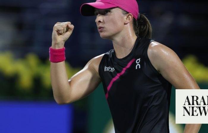 Swiatek beats Svitolina to book quarterfinal spot at Dubai Tennis Championships