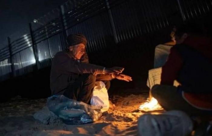Gazans in survival mode with cold nights and food rations