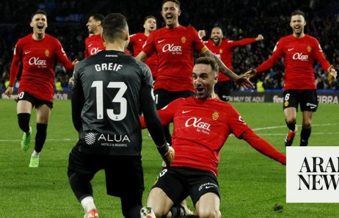 Mallorca beat Real Sociedad on penalties to return to Copa del Rey final two decades later
