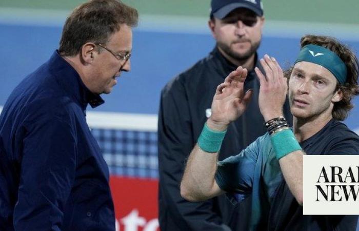 Rublev defaulted and defending champ Medvedev knocked out in Dubai semifinals
