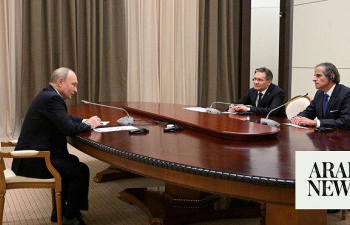 Nuclear chief Grossi meets Putin to discuss Zaporizhzhia plant