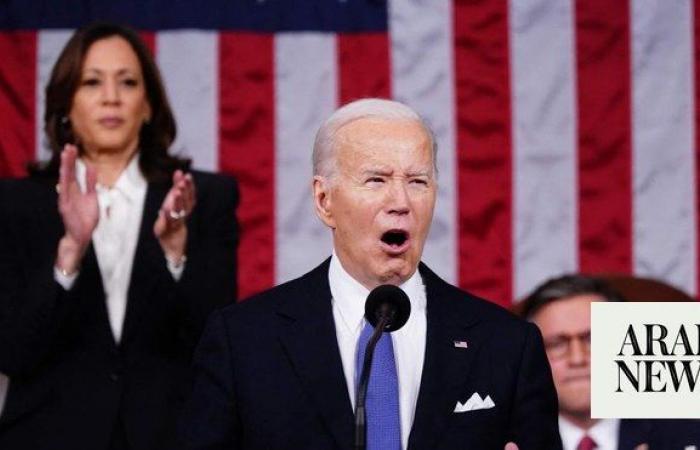 Biden knocks Trump over NATO, democracy in State of the Union address