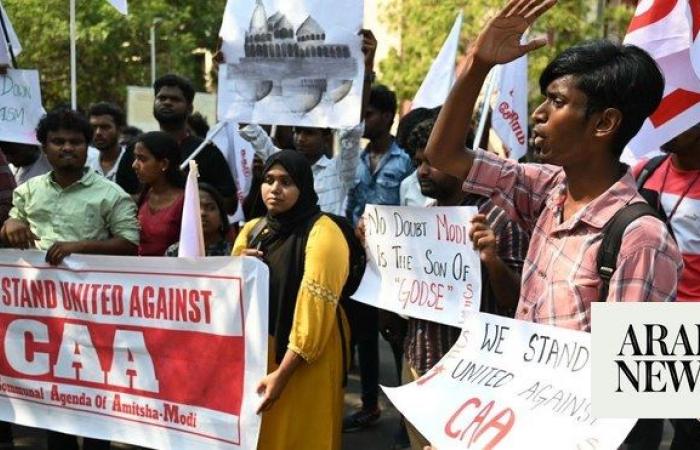 Protests in India over implementation of citizenship law excluding Muslims