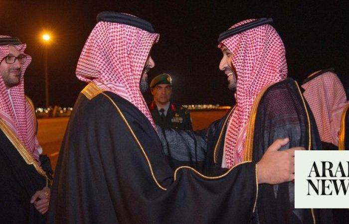 Saudi crown prince arrives in Madinah after Ramadan reception for citizens in Riyadh