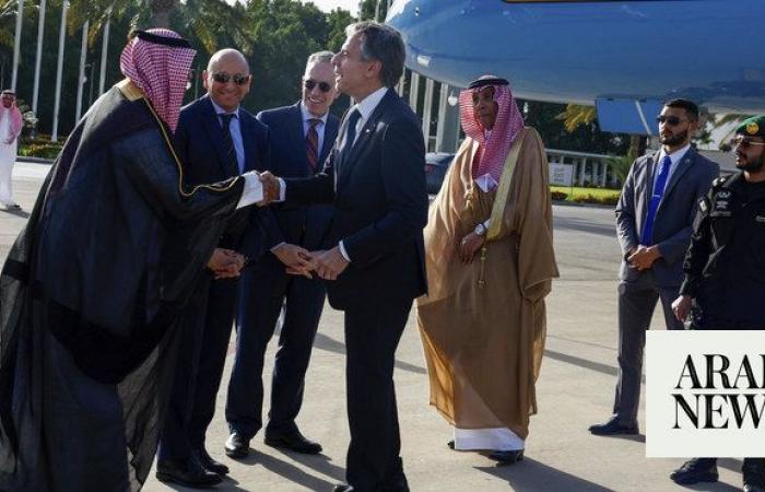 Blinken arrives in Saudi Arabia for talks on Gaza