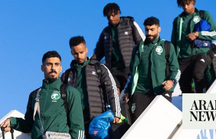 Saudi national football team arrive in Tajikistan