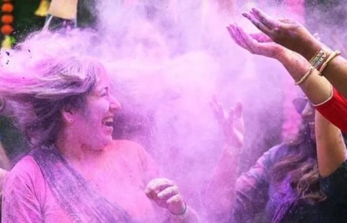 Indians celebrate Holi, the festival of colors
