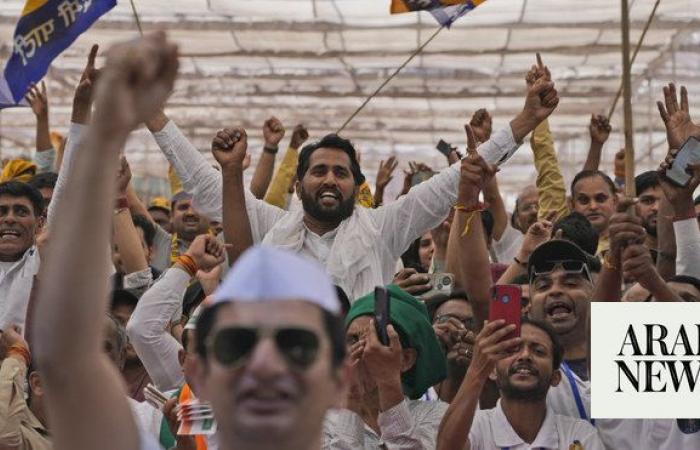 Thousands attend a rally in India’s capital to challenge PM Modi ahead of elections