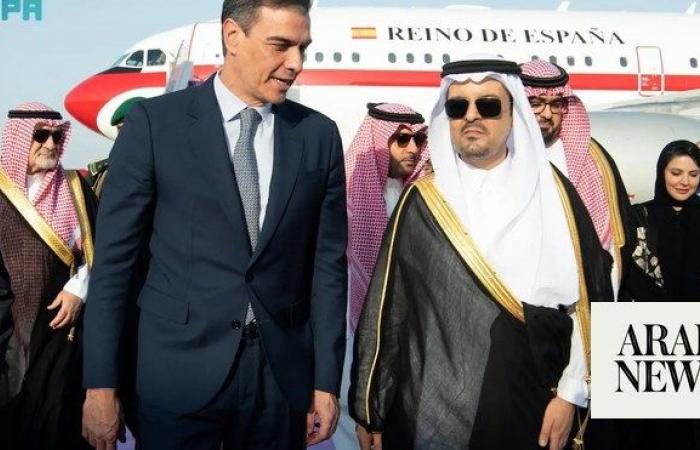 Spanish PM arrives in Jeddah