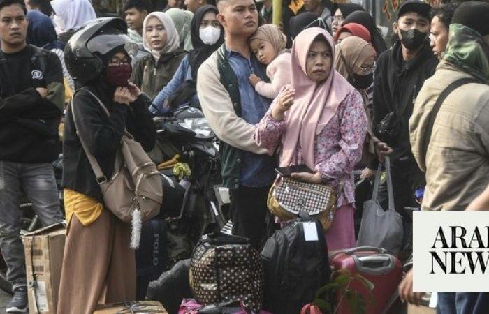 Indonesia sees record holiday exodus as more than 190 million travel home for Eid