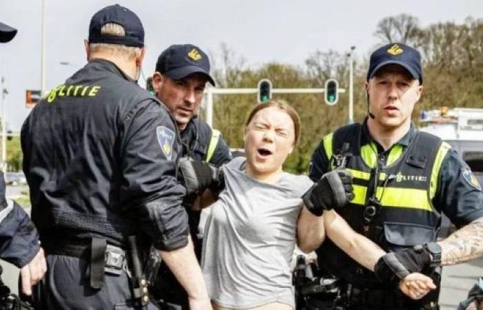 Activist Thunberg arrested at Hague climate protest