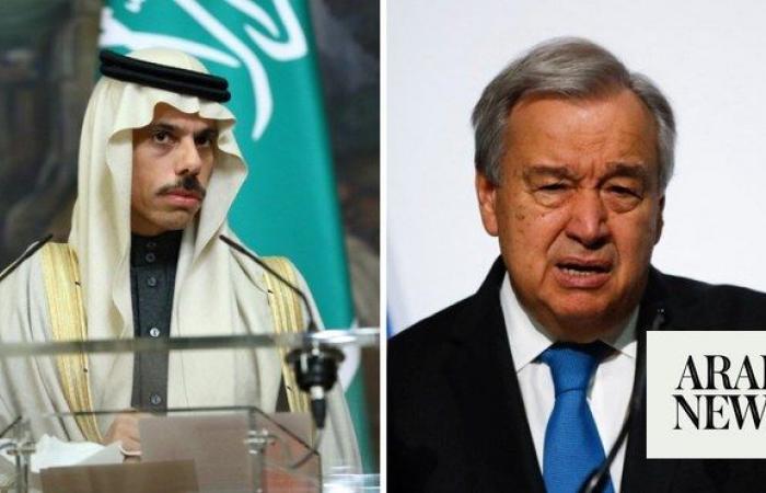 Saudi FM receives phone call from UN chief