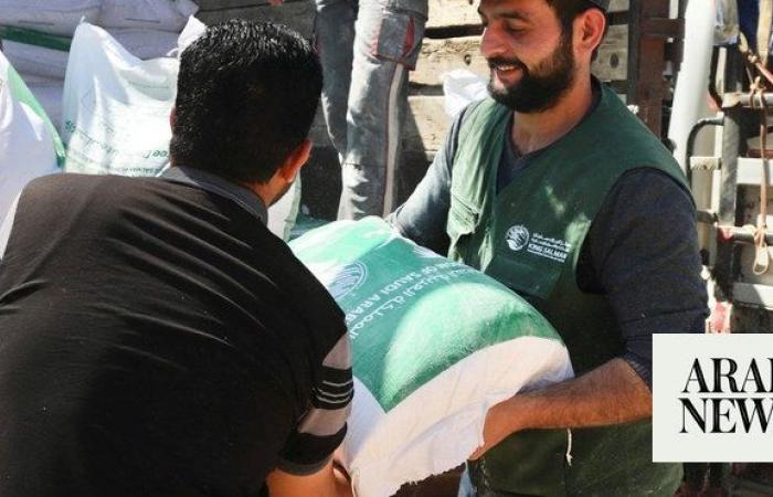 KSrelief delivers food aid to Syrian earthquake victims