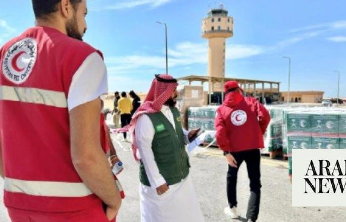 45th Saudi relief plane for Gazans arrives in Egypt