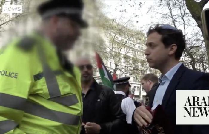 New footage adds context to police response to Jewish man during pro-Palestine protest in London
