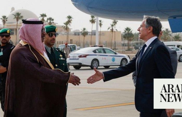 Blinken arrives in Saudi Arabia to discuss post-war Gaza 