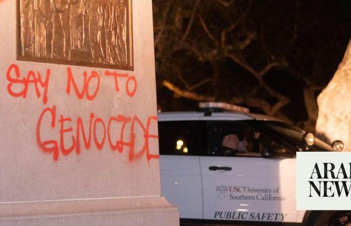 White House urges ‘peaceful’ campus protests after hundreds arrested