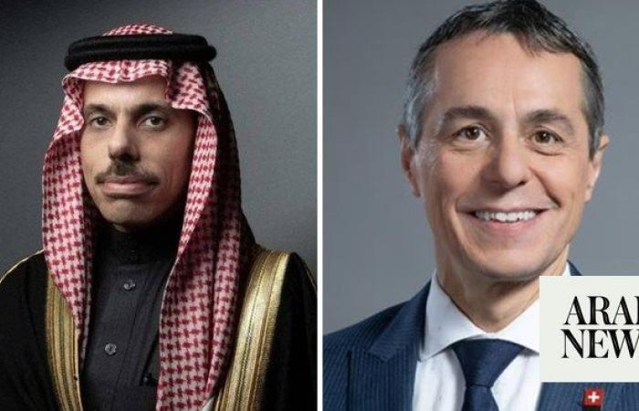 Prince Faisal bin Farhan speaks with Swiss foreign minister